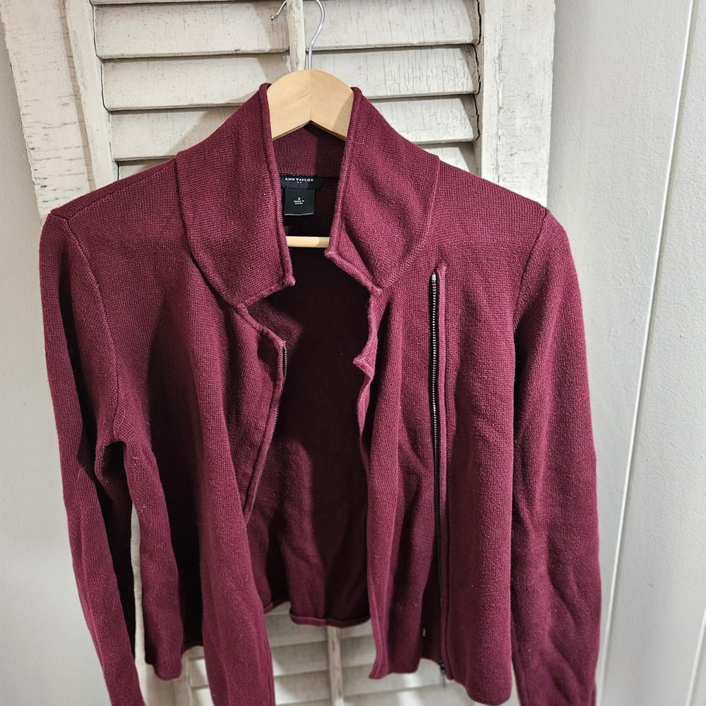 Ann Taylor Burgundy Blazer